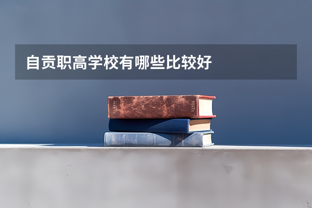 自贡职高学校有哪些比较好