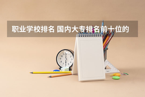 职业学校排名 国内大专排名前十位的院校