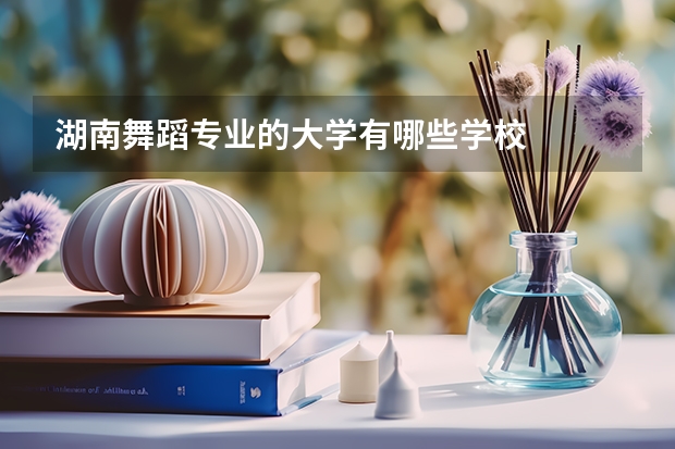 湖南舞蹈专业的大学有哪些学校