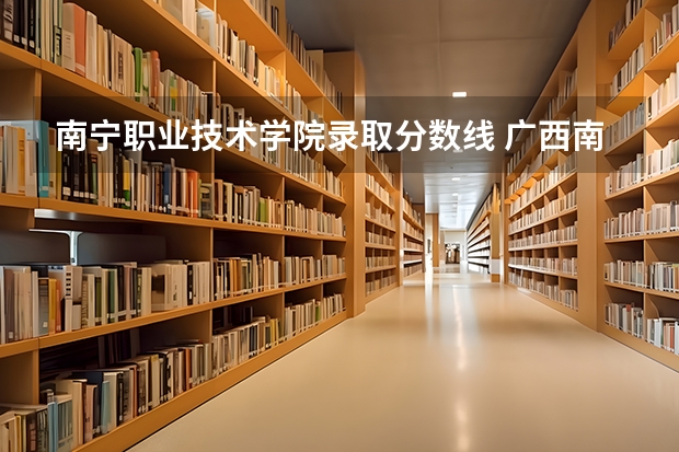 南宁职业技术学院录取分数线 广西南宁技术学院录取分数线