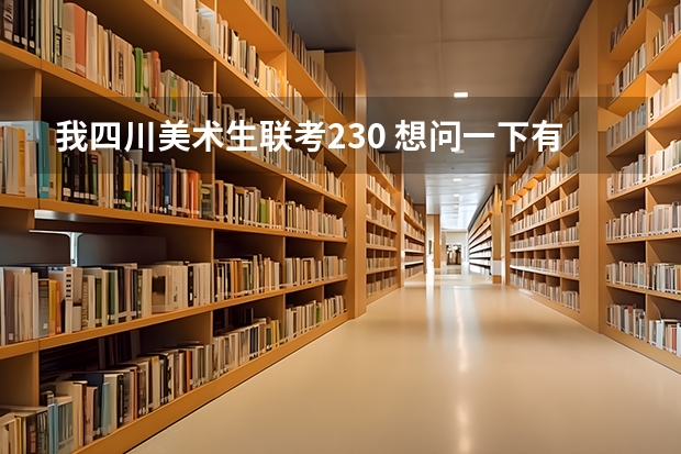 我四川美术生联考230 想问一下有没有什么好的专科