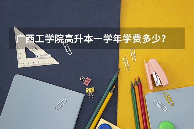 广西工学院高升本一学年学费多少？