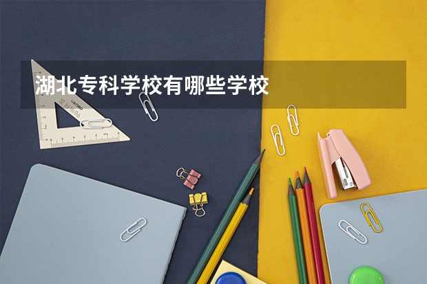 湖北专科学校有哪些学校