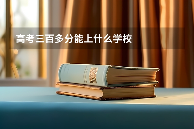 高考三百多分能上什么学校