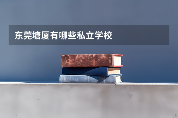 东莞塘厦有哪些私立学校