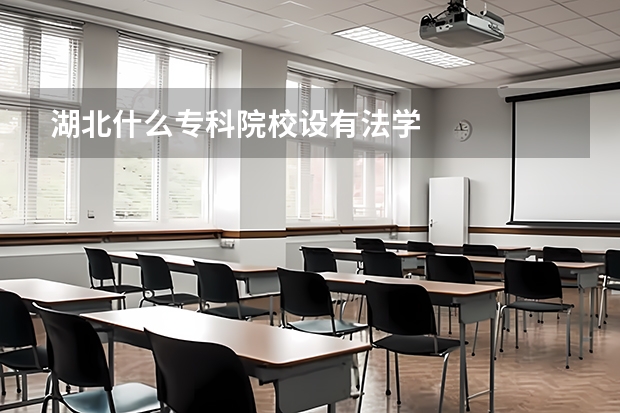 湖北什么专科院校设有法学