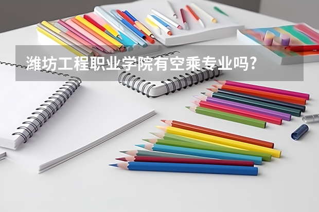 潍坊工程职业学院有空乘专业吗?