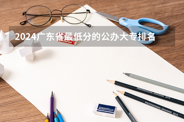 2024广东省最低分的公办大专排名及最低分数线位次（广东民办专科学校排名及分数线）