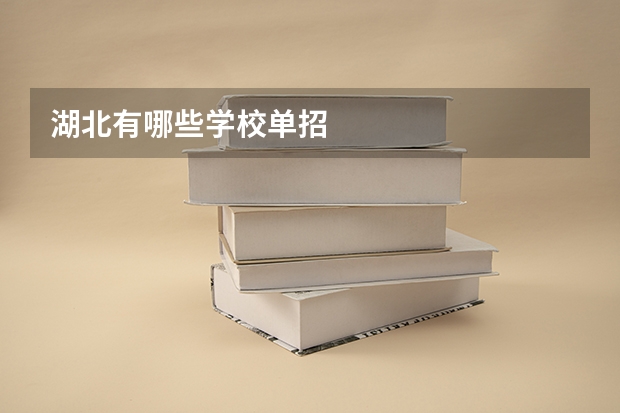 湖北有哪些学校单招