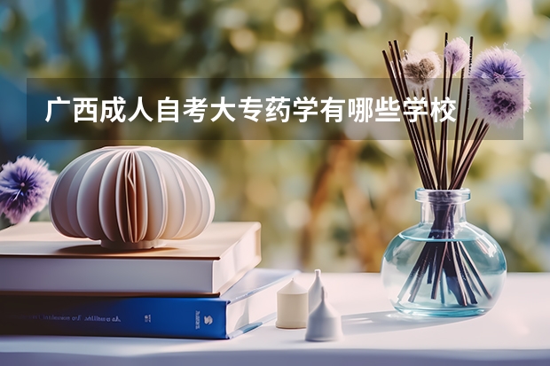广西成人自考大专药学有哪些学校
