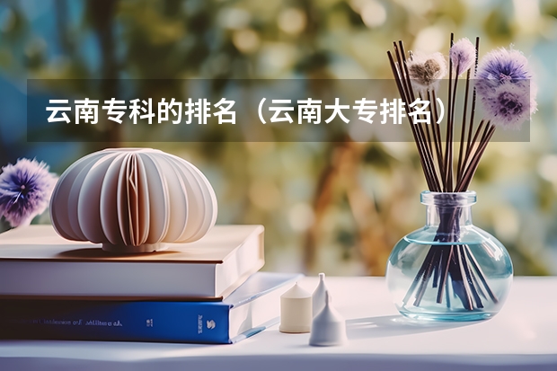 云南专科的排名（云南大专排名）