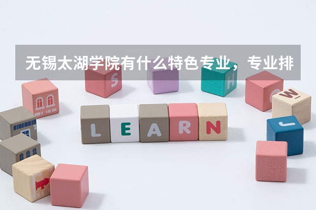 无锡太湖学院有什么特色专业，专业排名如何