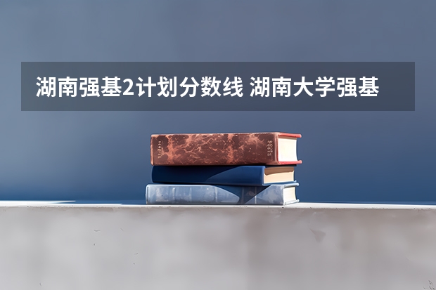 湖南强基2计划分数线 湖南大学强基计划入围分数线
