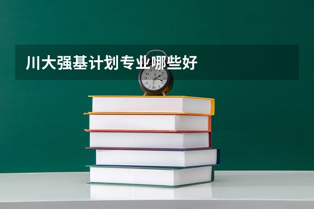 川大强基计划专业哪些好